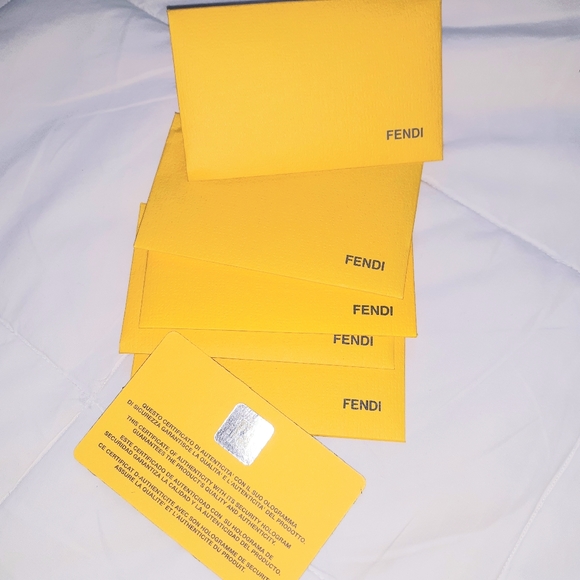 Fendi Accessories 3 Pack Authenticity Cards Poshmark
